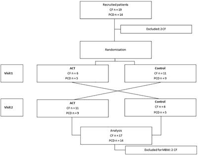 The Short Term Influence of Chest Physiotherapy on Lung Function Parameters in Children With Cystic Fibrosis and Primary Ciliary Dyskinesia